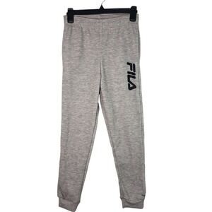 Fila Joggers Sweatpants Kids Gray Athletic Comfy Casual Pants‎ Size M(10/12)